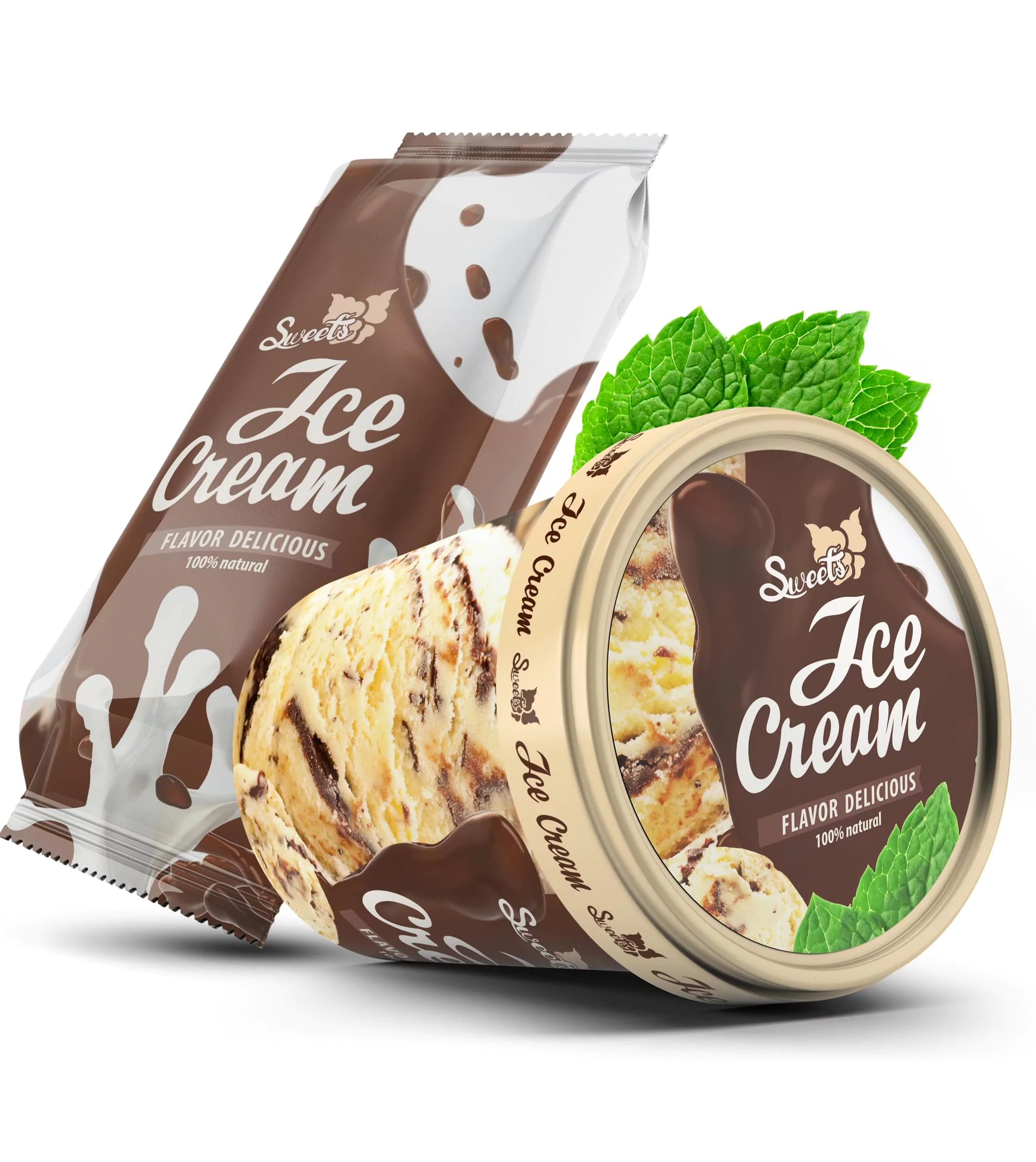 Ice cream packaging Design