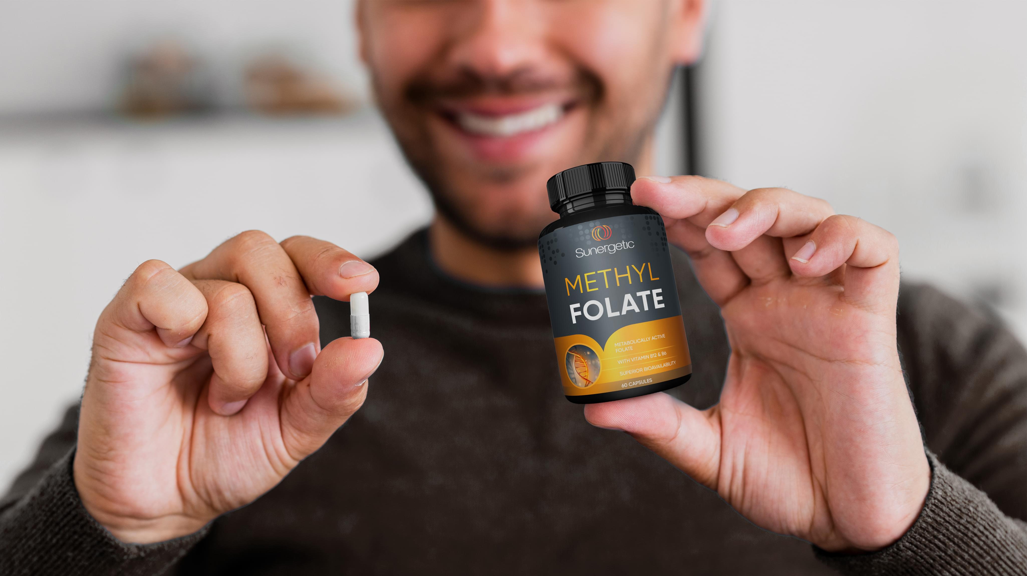 Methyl folate dietary supplement Packaging